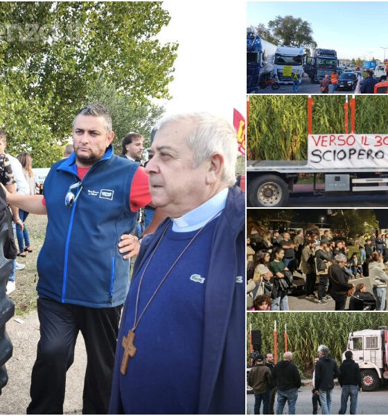 Rende Protesta trattori tir Vescovo Cosenza