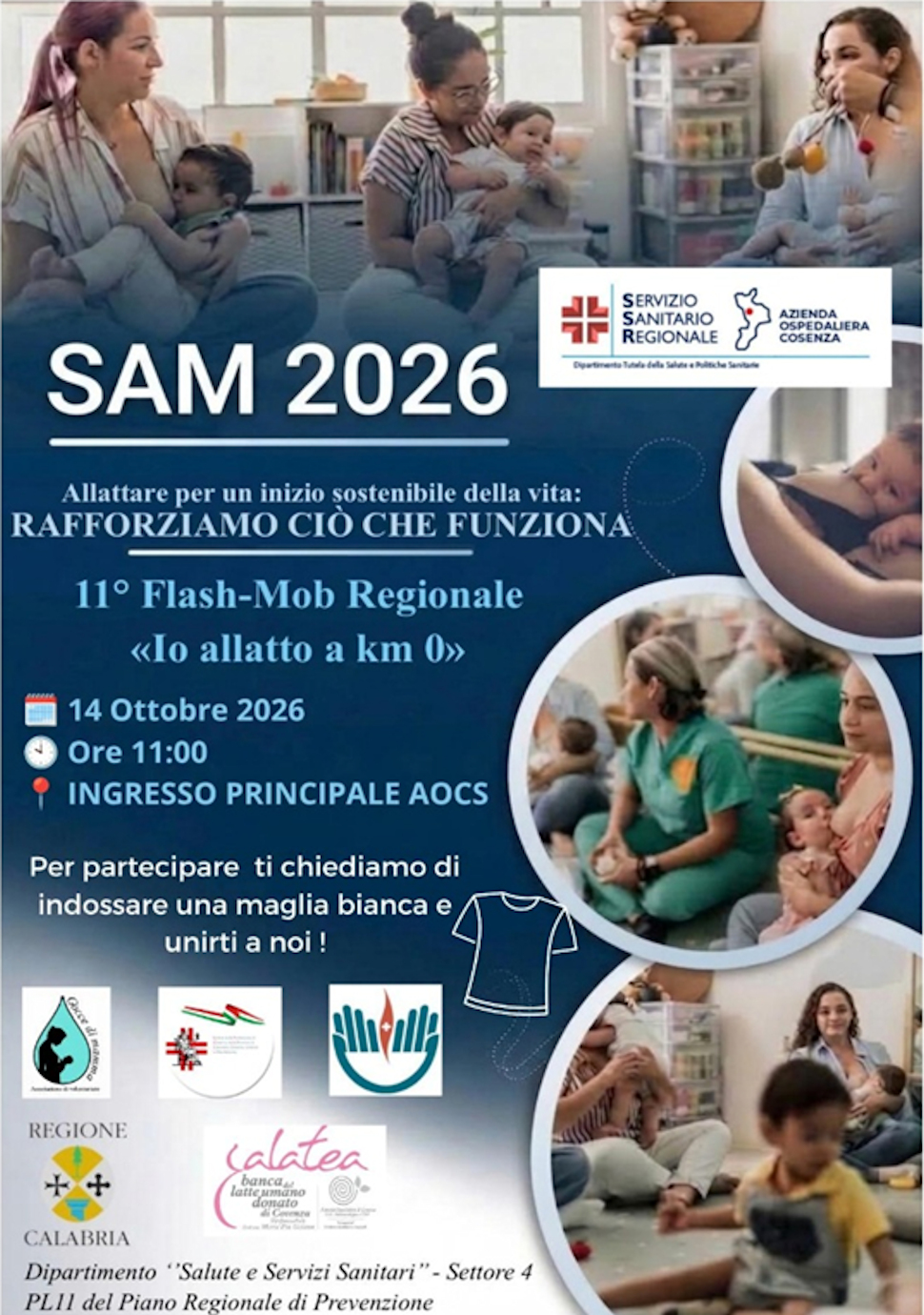 Settimana Mondiale per l’Allattamento 2026: all’Annunziata di Cosenza il flash-mob regionale "Io allatto a km 0" 52 Sam 2026 allattamento al Seno
