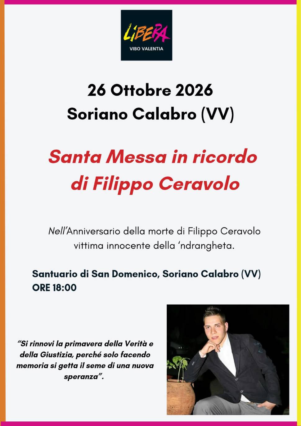 Filippo Ceravolo, 14 anni dopo: una Santa Messa in memoria della vittima innocente di ’ndrangheta 53 Santa Messa Filippo Ceravolo
