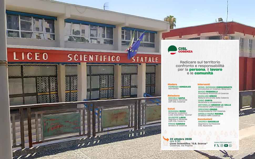 Cosenza, la CISL presenta la piattaforma territoriale: confronto con Chiesa, politica e mondo accademico 51 CISL