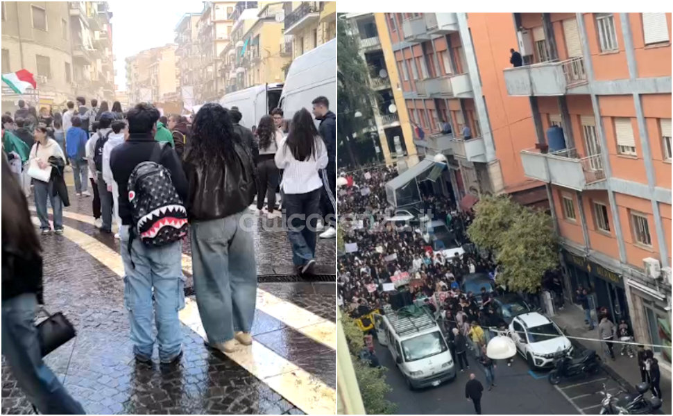 Cosenza, gli studenti tornano in piazza. Grande corteo contro carovita e guerra «soldi alle scuole non alle armi» 53 Scuola studenti corteo protesta