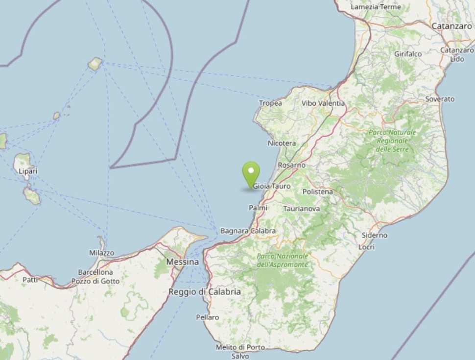 Terremoto Calabria costa tirrenica