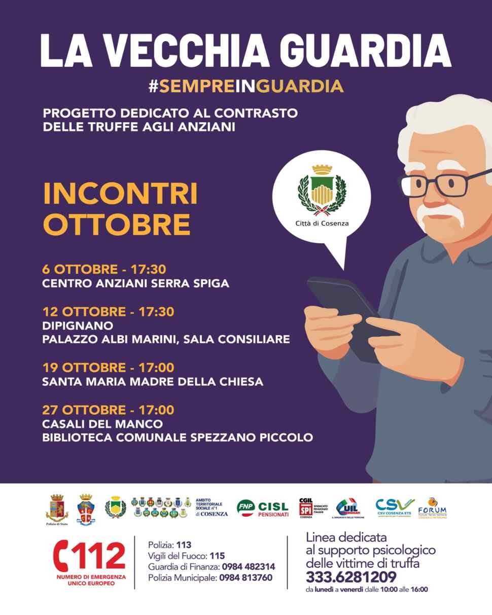Truffe anziani Cosenza locandina