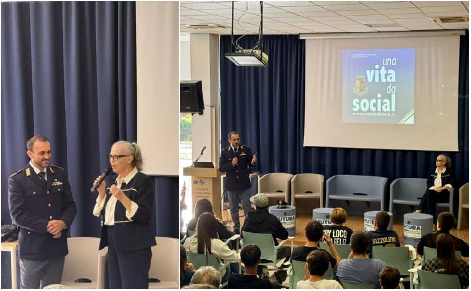 Cyberbullismo, "Una Vita da Social" parte da Castrolibero: gli agenti della Polizia di Stato incontrano gli studenti 51 Polizia_studenti_Una Vita da Social
