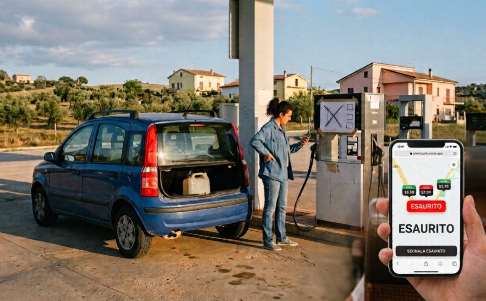 Distributori a secco: l'app gratuita di uno studente segnala dove il carburante è finito 223 carburante-esaurito-app-distributore