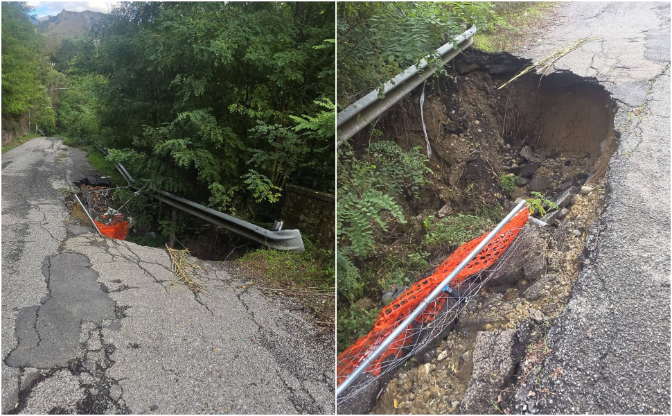 Cosenza, contrada Guarassano isolata da oltre 7 mesi dopo una frana: «nessuna risposta dalle istituzioni» 51 cedimento strada guarassano cosenza 01