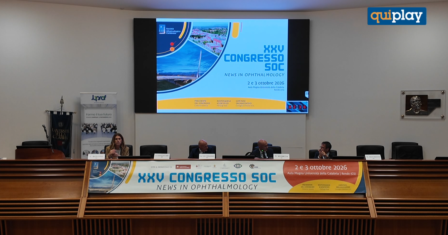 A Rende il XXV Congresso di Oftalmologia: focus su diagnosi, chirurgia e innovazione 76 A Rende il XXV Congresso di Oftalmologia: focus su diagnosi, chirurgia e innovazione