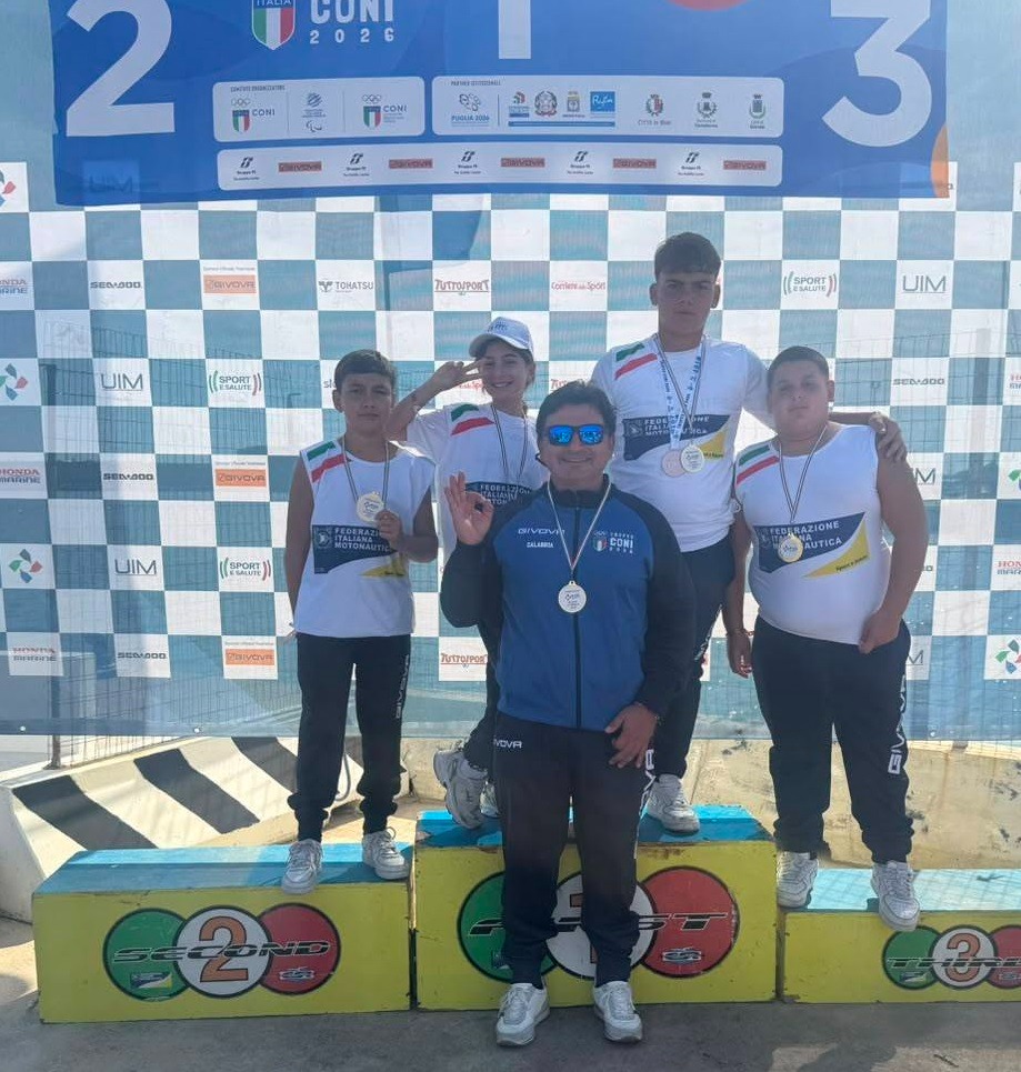 Trofeo CONI 2026: la Motonautica Calabrese scrive la storia con un leggendario 5° posto in Puglia 51 Trofeo CONI 2026: la Motonautica Calabrese scrive la storia con un leggendario 5° posto in Puglia