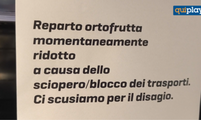 Cosenza: dopo quattro giorni di blocchi, i primi disagi. Frutta e verdura scarseggiano