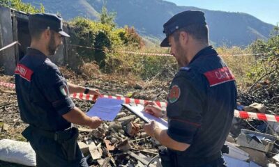 papasidero parco rifiuti sequestro incendio