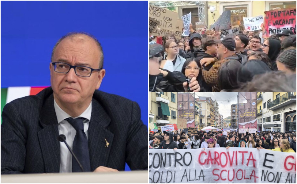valditara protesta scuola