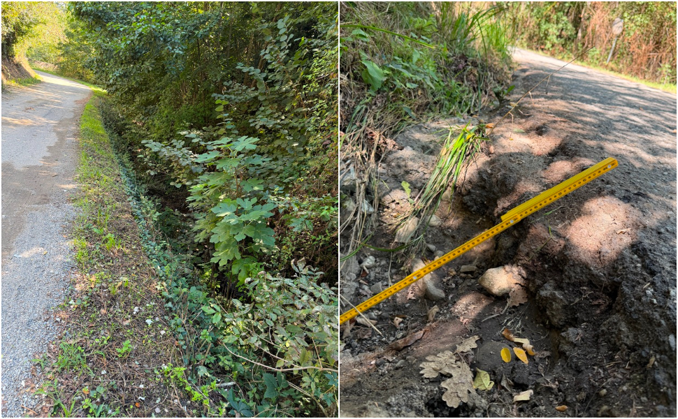 Rende, residente di via Vallone presenta un esposto: «da giorni una perdita idrica mette a rischio la strada» 52 via vallone acqua strada rende 01