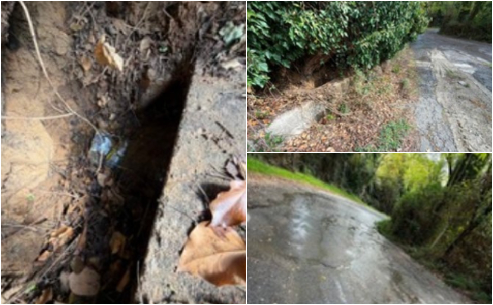 Rende, residente di via Vallone presenta un esposto: «da giorni una perdita idrica mette a rischio la strada» 51 via vallone acqua strada rende 02